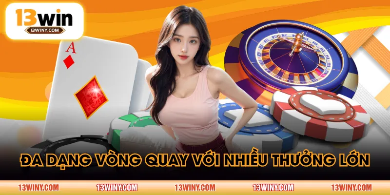Đa dạng vòng quay với nhiều thưởng lớn